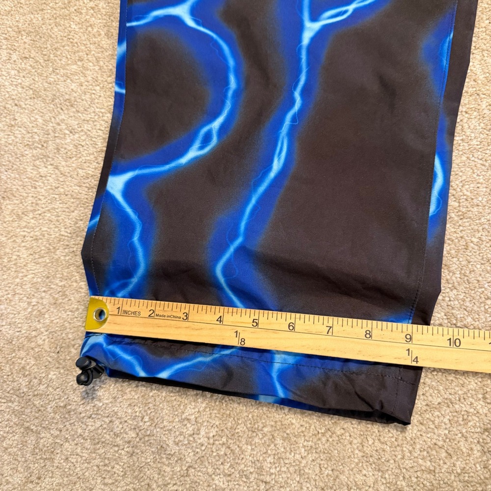 Volcom Gore-Tex Pants Mens Large Travis Spinks Black Blue Lightning Bolt NWOT - Picture 5 of 10